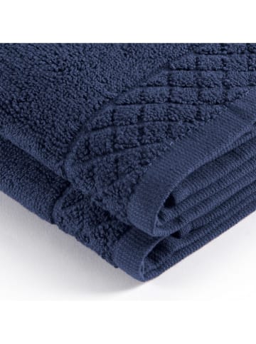 2-delige set: keukenhanddoeken donkerblauw