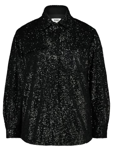Kurtka koszulowa "Glitter Sweet" w kolorze czarnym