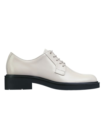 Leder-Schnürschuhe "George" in Creme