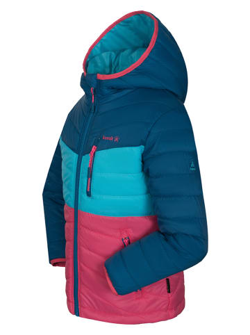 Dunne doorgestikte 4-seizoensjas "Harley" donkerblauw/blauw/rood