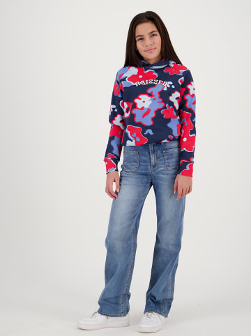 Hoodie "Odile" in Dunkelblau/ Rot