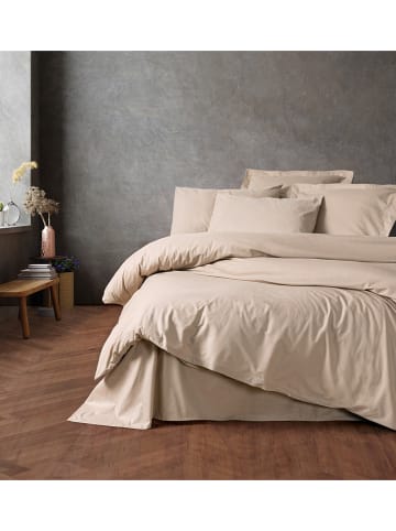 Renforcé-Bettwäsche-Set in Beige