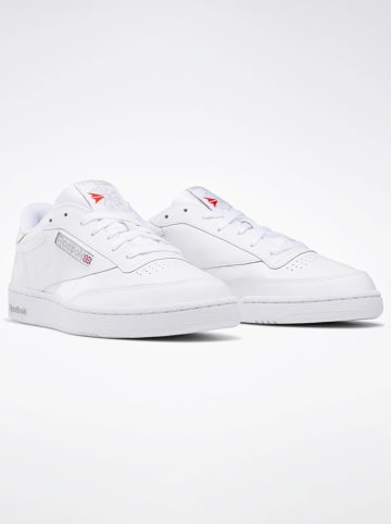 Skórzane sneakersy "Club C 85" w kolorze białym