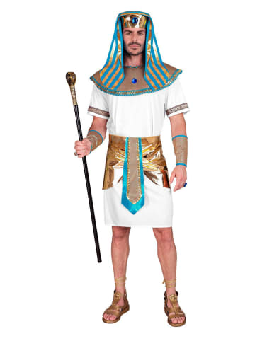 5-delig kostuum "Pharaoh" wit/goudkleurig