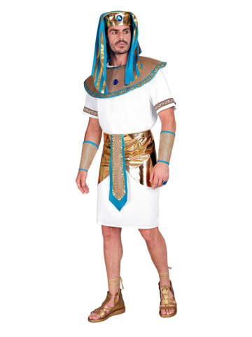 5-delig kostuum "Pharaoh" wit/goudkleurig