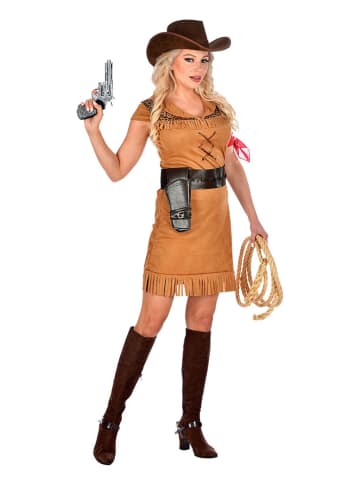 Kostuumjurk "Cowgirl" lichtbruin