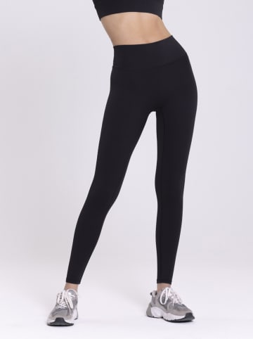 Legginsy sportowe "Suzanna" w kolorze czarnym