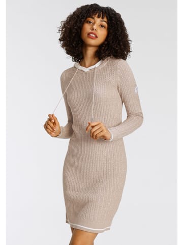 Strickkleid in Beige