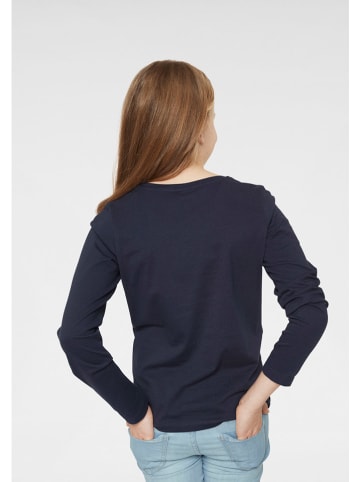 Longsleeve in Dunkelblau