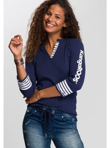 Longsleeve in Dunkelblau