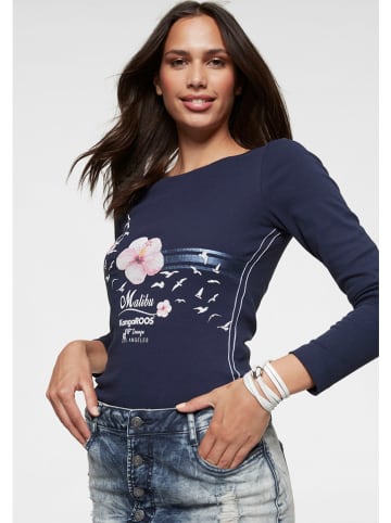 Longsleeve in Dunkelblau