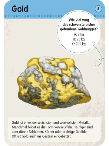 Kartenset "50 Mineralien und Steine" - ab 6 Jahren