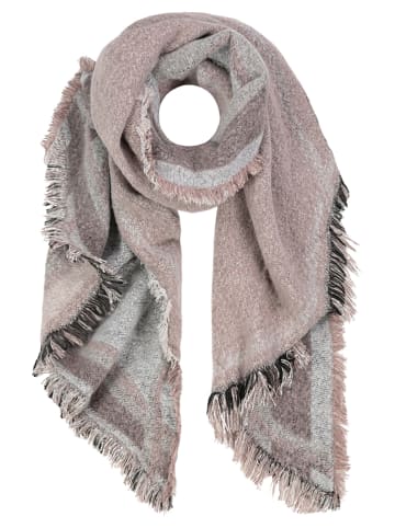 Sjaal lichtroze/grijs - (L)240 x (B)70 cm