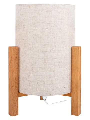 Tischleuchte "Matilda" in Beige - (H)32 x Ø 22 cm