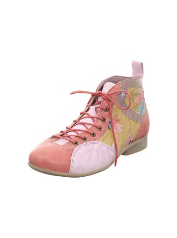 Leder-Schnürschuhe in Bunt