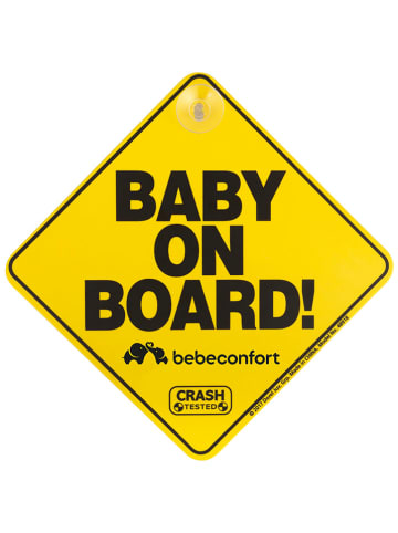 Tabliczka samochodowa "Baby on Board" w kolorze żółtym
