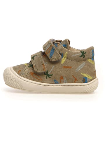 Leren loopleerschoenen "Cocoon" kaki