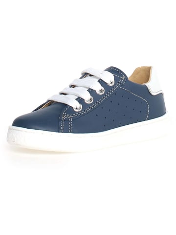 Leren sneakers "Hasselt" donkerblauw