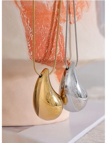 Vergulde ketting met hanger - (L)45 cm