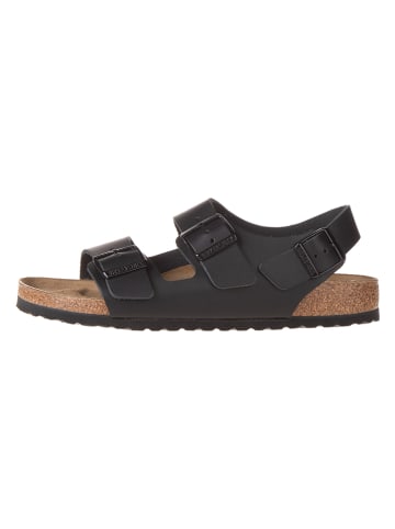 Leder-Sandalen "Milano" in Schwarz