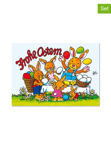 12tlg. Geschenk-Set "Fensterbild Ostern" in Bunt