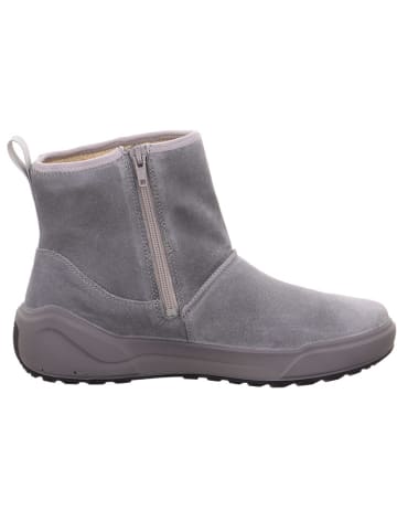 Leder-Winterboots "Cosy" in Grau