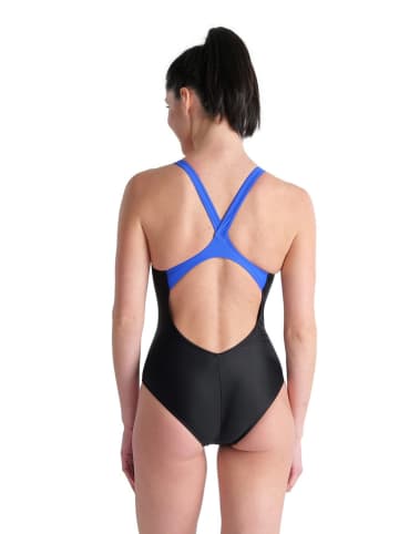 Badeanzug "Placement" in Blau/ Schwarz