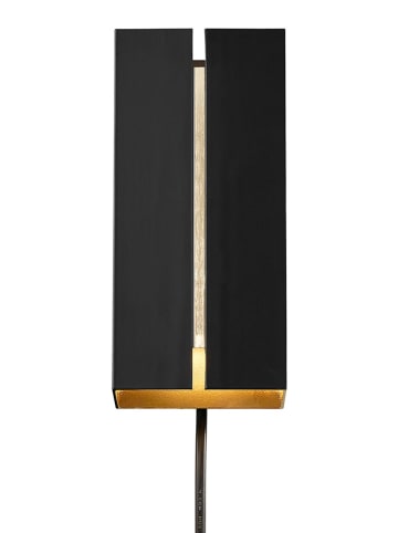 LED-Wandleuchte "Curtiz" in Schwarz - (H)18 cm