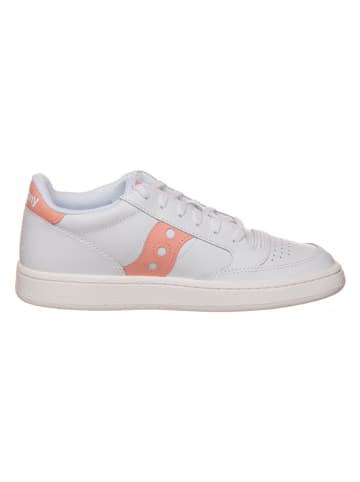 Leder-Sneakers "Jazz Court" in Weiß/ Rosa
