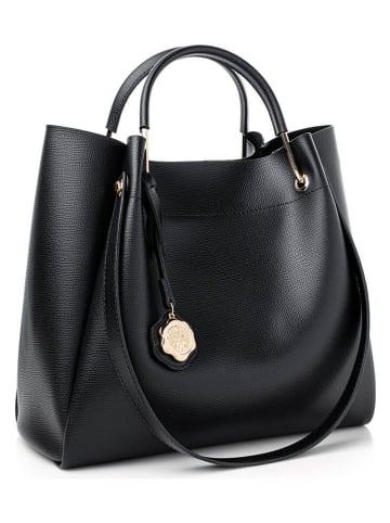 Henkeltasche in Schwarz - (B)32 x (H)28 x (T)14 cm