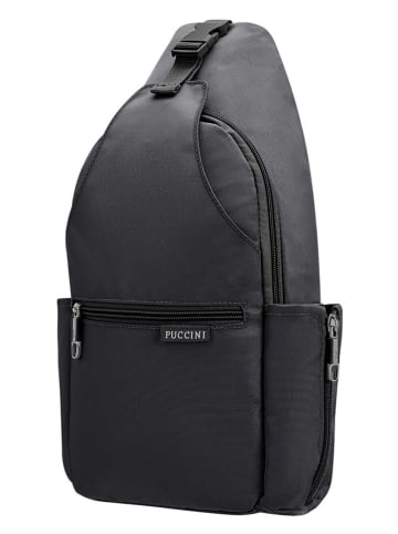 Brustbeutel in Schwarz - (B)18 x (H)36 x (T)8 cm