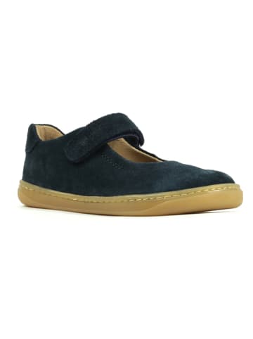 Leder-Barfußschuhe in Dunkelblau