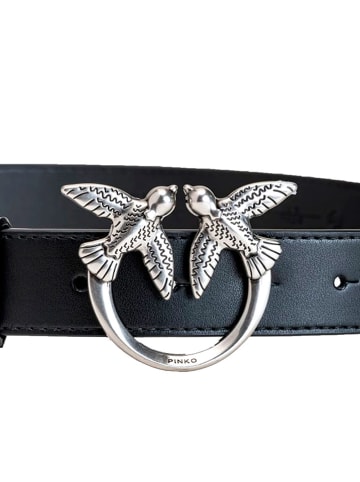 Leren riem zwart