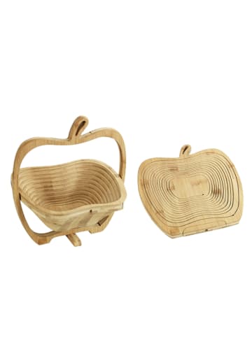 Topf Untersetzer in Natur - (B)13 x (H)4 x (T)9,5 cm