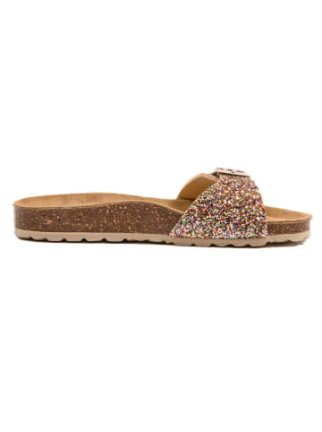 Pantoletten in Gold