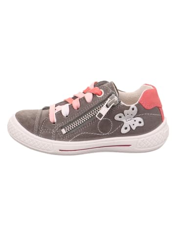 Leder-Sneakers "Tensy" in Grau