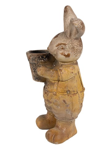 Doniczka w kolorze jasnobrązowym - 23 x 41 x 18 cm