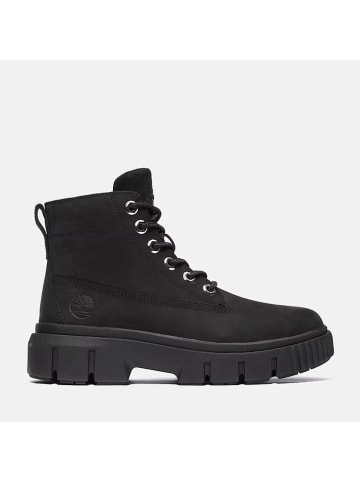 Leder-Boots "Greyfield Mid" in Schwarz