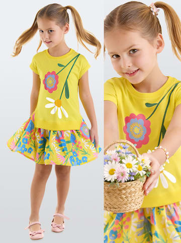Jurk "Flower Garden" geel