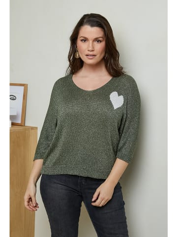Sweter w kolorze khaki