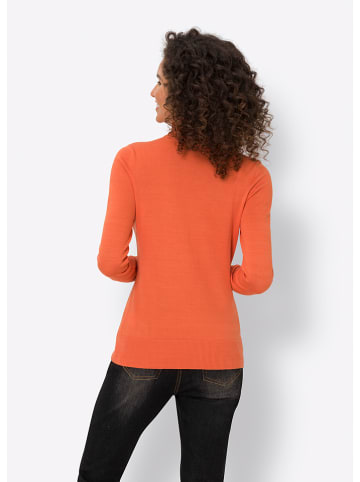 Rollkragenpullover in Orange