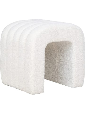 Puf "Colma" w kolorze białym - 41 x 36,5 cm