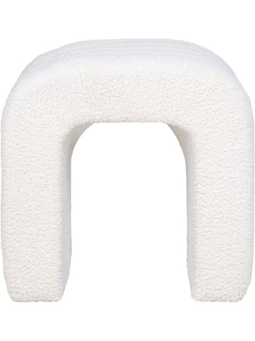 Pouf "Colma" in Weiß - (B)41 x (H)36,5 cm