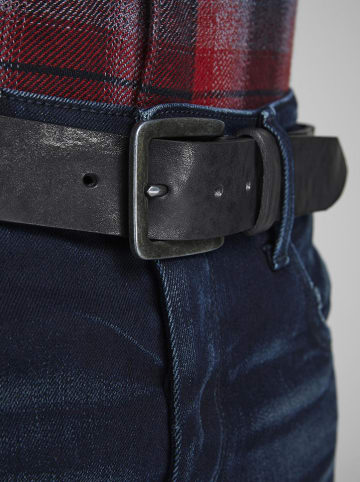 Leder-Gürtel in Schwarz