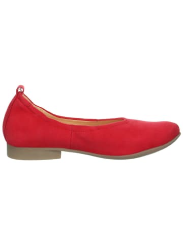Leren ballerina's "Guad2" rood