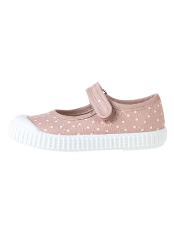Spangenballerinas in Rosa