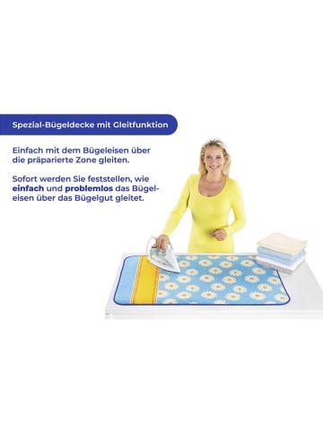 Bügeldecke "Maximex" in Hellblau - (L)100 x (B)65 cm