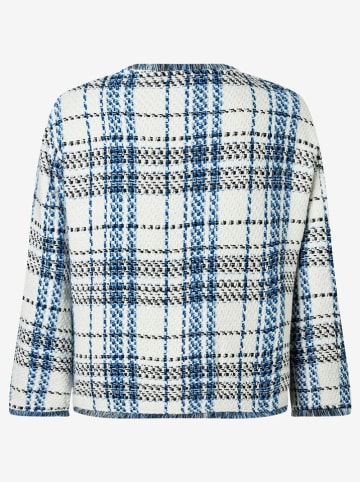Jas crème/blauw