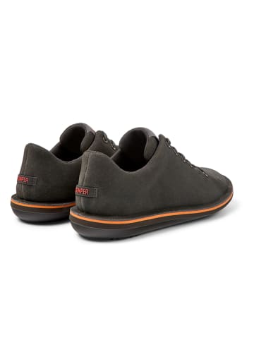 Leder-Sneakers in Anthrazit
