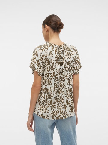 Blouse "Imma" kaki/crème